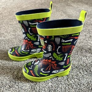 Hatley Kids Dino Shiny Rain Boots - Size 6 New In Box
